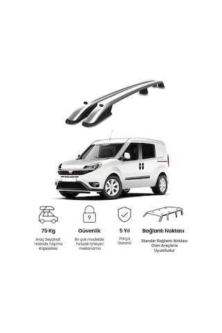 Fiat Doblo .ıı. 2010-2022 Premium Tavan Çıtası - Port Bagaj Ve Ara Atkı Uyumlu Tavan Barı