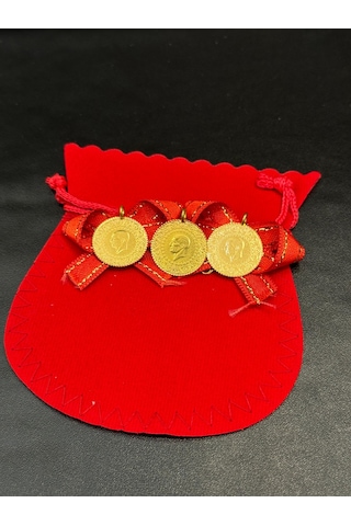 Vıctorıa Gold 3 Adet Çeyrek Altın -hediyeli Eski Tarihli Kulplu 22 Ayar