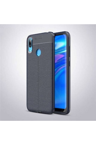 Huawei Y7 Prime 2019 Kılıf Zore Niss Deri Desenli Silikon Kılıf