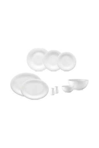 Jumbo New Claro 29 Parça 6 Kişilik Yemek Takımı Beyaz