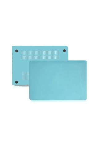 Macbook Air 13 İnç Uyumlu M1 Kılıf Mat Koruyucu Sert Kapak A1932 Touchıd 2018-2019 Yılı Bebe Mavisi