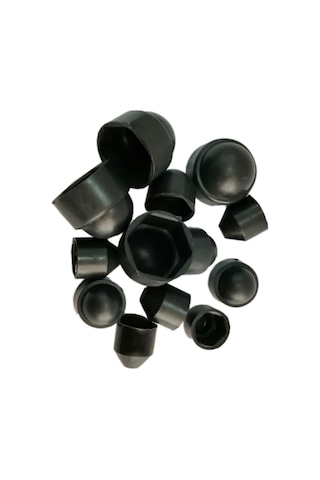 M12 Plastik Somun Gizleyici Kapağı Siyah 10 Adet M12