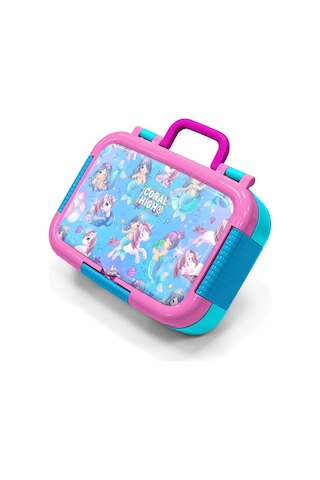 Coral High Kids Mor Pembe Unicorn Deniz Kızı Desenli Paslanmaz Çelik Beslenme Kabı 39310 Mor - Açık Pembe