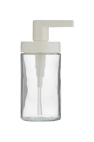 Beyaz Cam Sıvı Sabunluk, 200 Ml Kapasite 12 Izgara