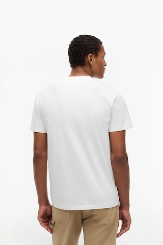 Tommy Hilfiger Tjm Reg Entry Dna Ss Tee Erkek Beyaz T-shirt - Dm0dm23406