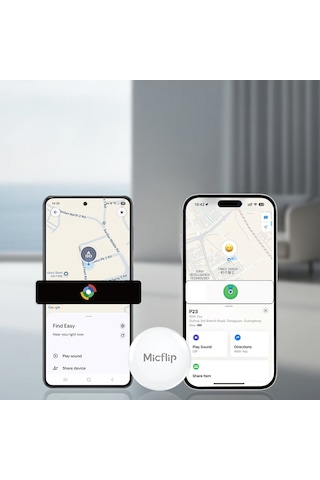 Micflip P23 2 Li Smart Tag Akıllı Takip Cihazı Beyaz
