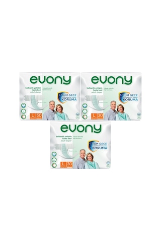 Evony Hasta Bezi Yetişkin Bel Bantlı Tekstil Yüzey L-Büyük Boy 3 x 30'lu