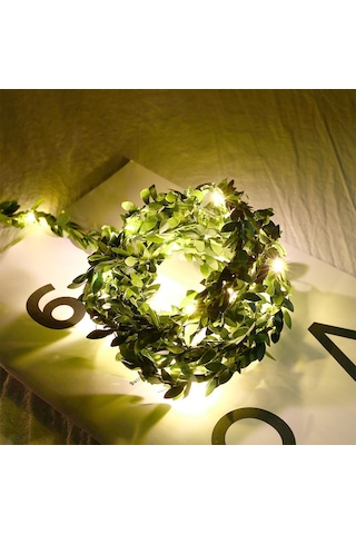 Skycity Usb Beslemeli 30 Led Işıklı 3 Metre Bakır Tel Sarmaşık Dekoratif Işık, Sıcak Beyaz, Noel Ve Parti İçin