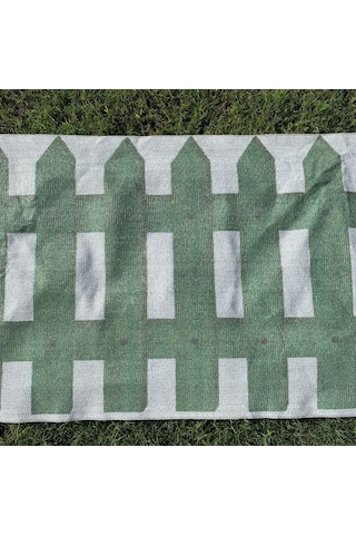 Baskılı Balkon Çit Filesi 1m X 5m Model A - Cırt Kelepçe Hediyeli