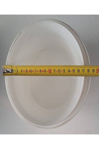 3 Litre Plastik Kova - Beyaz - 3 Lt Saplı - Sızdırmaz Kilitli Çok Amaçlı Kapaklı Kova - Boya Kovası , Zeytin Kovası , Saksı Vb Alanlarda Kullanılabili Çok Renkli
