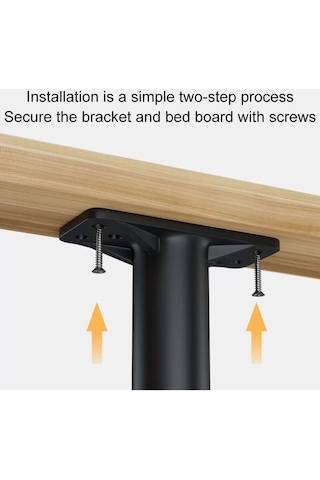 Ayarlanabilir Yatak Ayakları, 22-42 Cm Banyo Mobilyası Ayakları, Mobilya Ayakları, Ayarlanabilir Mobilya Ayakları, Masa Sandalye Dolap Kanepe Ayakları, Siyah, 2 Adet Diğer