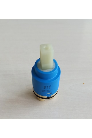 Stecell Ste-25 MM Ayaklı Çift Girişli Sıcak Soğuk Miks Kartuşu Mavi