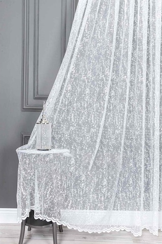Evdepo Home Kullanıma Hazır Örme Tül Perde (540780190)
