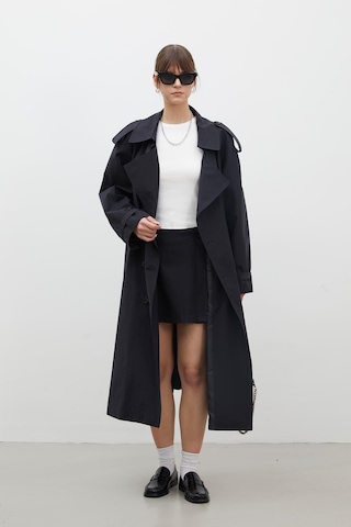 Manuka Kopenhag Oversıze Trençkot Siyah