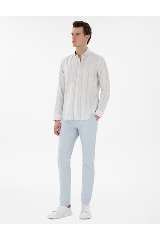 Pierre Cardin Erkek Açık Mavi Pantolon Kanvas-chino 50305450-vr003 Açık Mavi