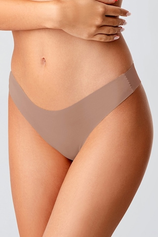 Kompedan Kadın Dikişsiz Lazer Kesim Brazilian Külot Cappuccino 9204 Sütlü Kahve