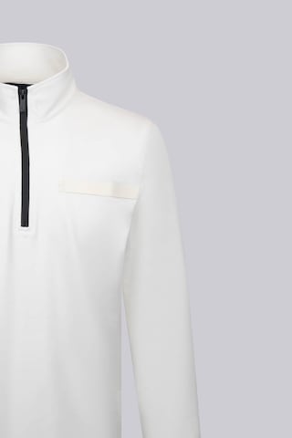 Hatemoğlu Beyaz Regular Fit Fermuarlı Yarım Balıkçı Yaka Pamuklu Sweatshirt 30243 Beyaz