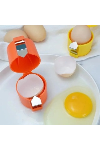 Ulzyvf Yumurta Yumurta Yumurta Topper Sarı/turuncu/gül Sarı Sarı Pişirme Mutfak Kraker Kırmızı Kesici Kabuk Ham Filtre Çırpıcı Ayırıcı Araçları Adet Açacağı 1-3 Ej Sarı