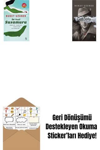 İki Yeşil Su Susamuru Midi Boy + Gelibolu Ciltli + Okuma Sticker'ları