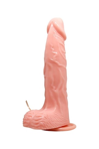 20,5 Cm Döner Başlıklı Titreşimli Vantuzlu Realistik Dildo Rota Rex Çok Renkli
