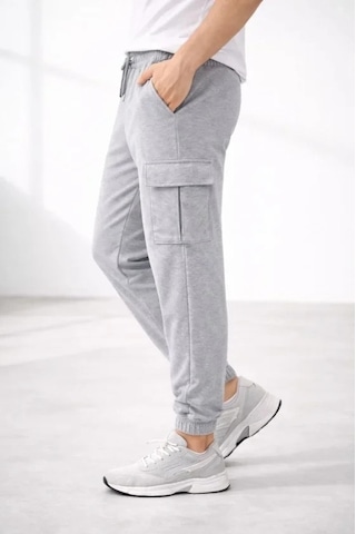 Vexor Erkek Jogger Eşofman Altı Regular Fit , Kargo Cepli, Lastikli Paça, Günlük Spor Pantolon - Gri