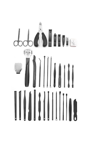 Çantalı Paslanmaz Çelik 36lı Manikür&pedikür Set 36 Parça