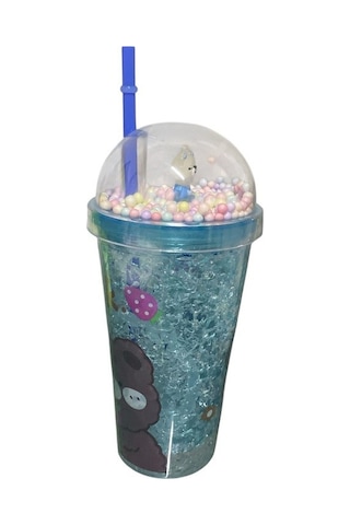 450 Ml Pipetli Bardak 2211 Çok renkli