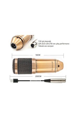 WellSound BM-800 USB Profesyonel Masa Mikrofonu