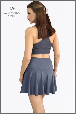 Antrasit Şortlu Etek Yüksek Bel Skirt With Shorts Casual Beachwear Tennis 110101 Antrasit