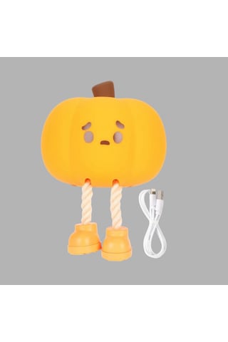 Pumpkin Led Night Light Dokunmatik Şarjlı Silikon Gece Lambası Yeni Nesil Renkli
