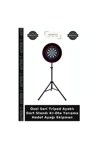 Özel Seri Tripod Ayaklı Dart Standı Kr-dta Yarışma Hedef Ayağı Ekipman