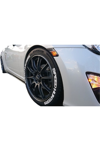 Speedhunters Lastik Yazısı Büyük Boy Araç Lastik Stikeri 8adet