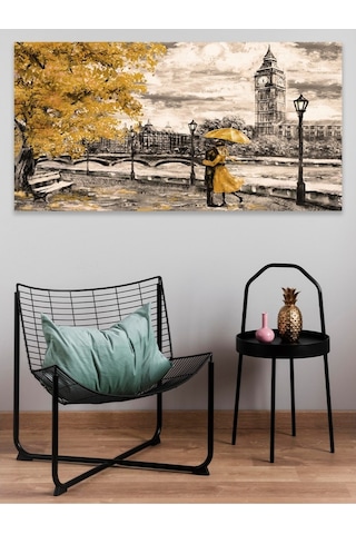 Homearths 60X120 Romantik Sonbahar Duvar Kanvas Tablo