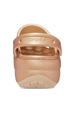 Crocs Classıc Platform Glıtter Kadın Terlik 207241-2ds Bej