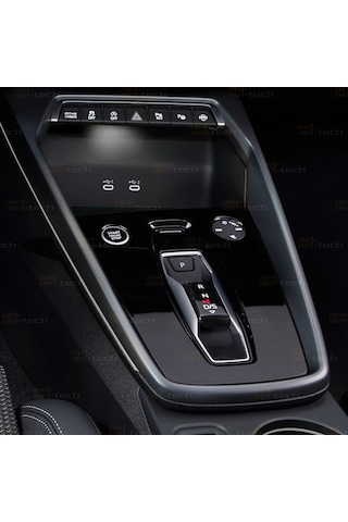Audi A3 Uyumlu Vites Etrafı 5d Karbon Görünümlü Tpu Koruma 2025-2026