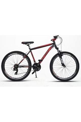 Sarissa Moon 26" Jant Ön Amortisörlü Shimano 21 Vites Wake Gidon V Fren Dağ Bisikleti Siyah Kırmızı