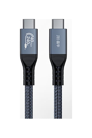 Thunderbolt 3/4 Usb4 Type-c Kablo 50 Cm, 240w Pd Hızlı Şarj, 40gbps Veri Aktarımı, 8k 60hz Görüntü, Daisy Chain, Örgülü Tam Fonksiyon Kablo U706b