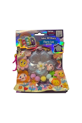 Taba World Flora Lee Parfümlü Çiçek Squishy Oyuncak Seri 1 Pom Pomlu Ve Anahtarlıklı Hayvanlar