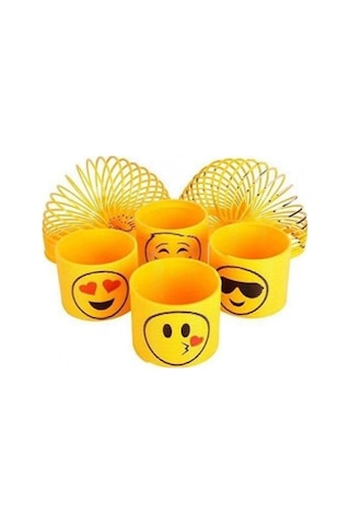 Emoji Stres Yayı Oyuncak Stres Yayı - 6 Cm Çapında - 2 Adet