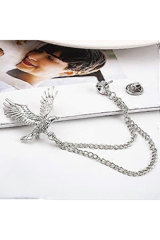 Erkek Kartal Broş Yaka Pin Rozeti Asılı Zincirler Yaka Broşları Kariyer Takım Elbise Gömlek Kravat Şapka Eşarp Erkek Arkadaş Baba Doğum Günü Gol İçin Pin Çok Renkli