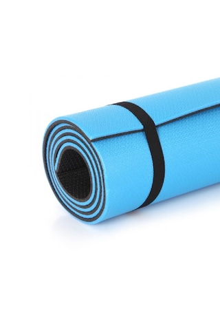 Pilates Minderi 10mm Yoga Matı Mavi - Siyah
