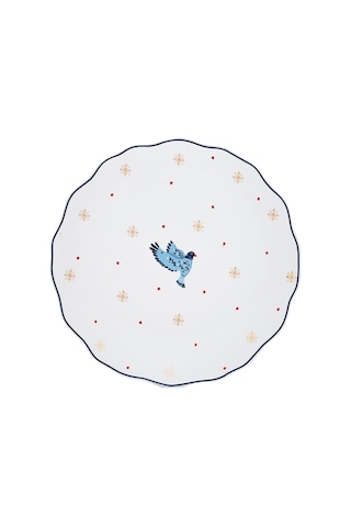 Emsan Infancy Bird New Year Yılbaşı New Bone Pasta Tabağı 2'li 20.5 CM