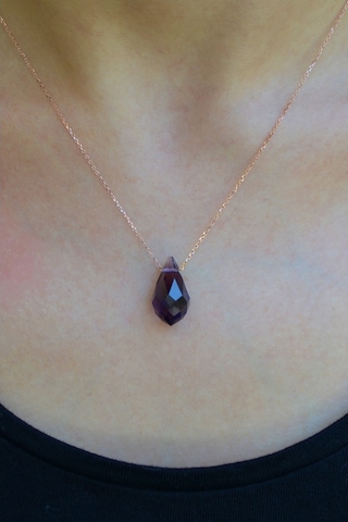 Argentum Concept - Gümüş Zincirli Ametist Kolye