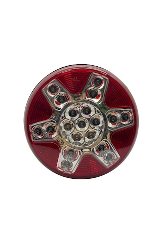 24v Stop-park Lambası Ledli Yuvarlak Güleryüz Cobra-mıtsubıshı-otokar-temsa 122 Mm