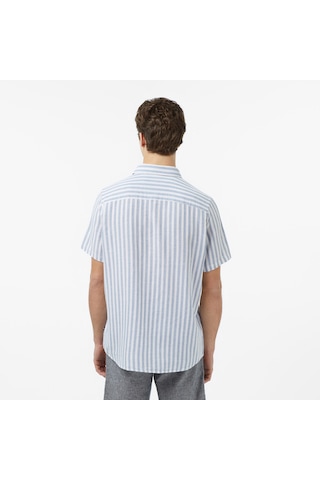 Nautica Erkek Mavi Regular Fit Kısa Kollu Çizgili Gömlekçizgiliw65448t