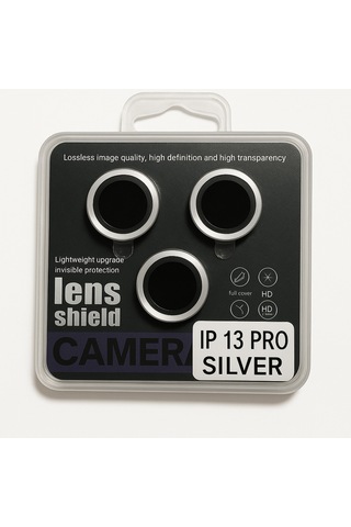 Apple Uyumlu iPhone 13 Pro/ Promax Kamera Lens Koruyucu Black/silver/gold/purple Yüksek Çözünürlük-parlak-güçlü Silver