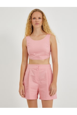 Koton Keten Crop Atlet Pembe 2sak30012pw 2SAK30012PW250