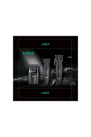 V-640 S3 Profesyonel Kablosuz Saç Ve Sakal Kesme Makinesi 3 İn 1 Tıraş Seti