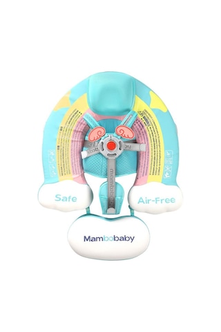 Mambobaby Yüzme Simidi - Rainbow, Emniyetli, Gölgelikli Ve Ayak Destekli