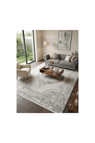 Rixox Home Oslo Serisi 160x230 Lüx Üst Seviye 120 Tarak Halı Farklı Ebat Temin Edilebilir Gri